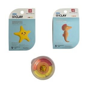 Air Dry Clay Undersea Adventure Seahorse, Starfish, and Lion